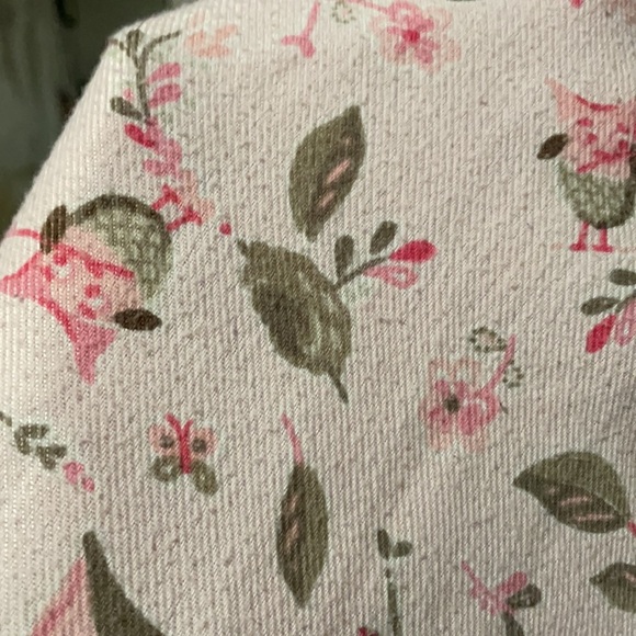 Pottery Barn Kids Long-sleeve Nightgown Girls Size 6 Pink Owl - Picture 8 of 8